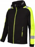 Odzież robocza - Wodoodporna kurtka robocza Odblaskowa Softshell odblaskowy z Kapturem 3XL - miniaturka - grafika 1