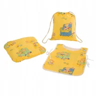 Torby szkolne - 79929 ZESTAW PRZEDSZKOLAKA WOREK FARTUCH PODUSZKA - miniaturka - grafika 1