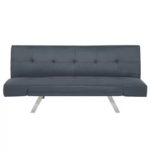 Beliani Rozkładana sofa ruchome podłokietniki ciemny niebieski BRISTOL - Sofy i kanapy - miniaturka - grafika 1