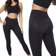 Legginsy - ﻿Gatta Fit Legginsy modelujące push up, czarne, S - miniaturka - grafika 1