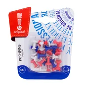 Pinezki - Pinezki do tablic MEMOBE, beczułki, dług. szpilki 7mm, 30 szt., blister - miniaturka - grafika 1