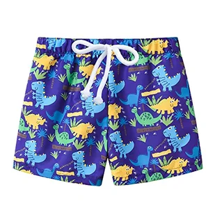 Chłopięce spodenki plażowe Little Hand szorty pływackie szybkoschnące stroje kąpielowe dla chłopców w wieku 4-5 lat, kolor fioletowy 1, Kolor fioletowy 1 - Spodenki damskie - miniaturka - grafika 1