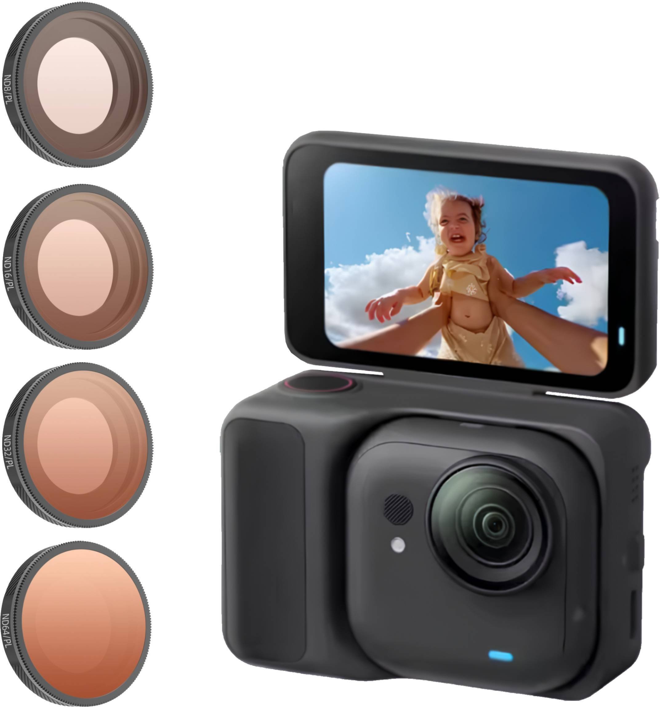 Filtr SunnyLife ZESTAW 4 FILTRÓW ND/PL DO KAMERY INSTA360 GO ULTRA - ND8/PL ND16/PL ND32/PL ND64/PL