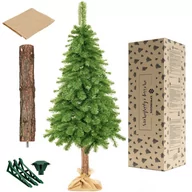 Choinki - Sztuczna choinka na pniu 220 cm sosna naturalna drzewko świąteczne - miniaturka - grafika 1