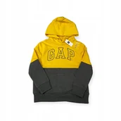 Bluzy dla chłopców - Żółto-szara bluza chłopięca GAP S 6-7 lat - miniaturka - grafika 1