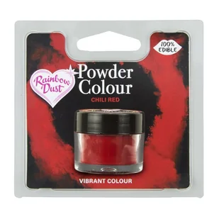 Barwnik w proszku Rainbow Dust 2g Chili Red - CZERWIEŃ Chilli - Dodatki do ciast w proszku - miniaturka - grafika 1