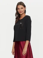 Bluzki damskie - Rinascimento Bluzka CFC0119904003 Czarny Regular Fit - miniaturka - grafika 1