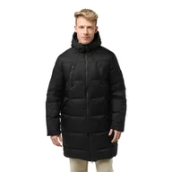 Kurtki męskie - Męska parka puchowa Jack Wolfskin WANDERMOOD DOWN PARKA M granite black - M - miniaturka - grafika 1