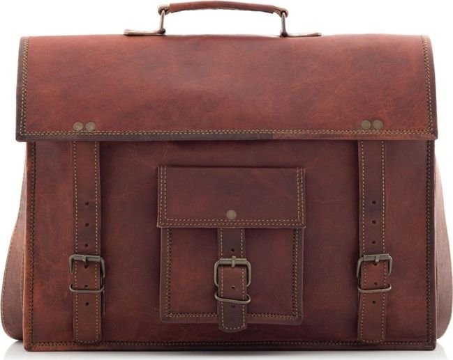 Belveder Skórzana torba retro brązowa Outlander BH72