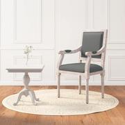 Fotele - vidaXL Fotel, ciemnoszary, 54x59x99 cm, tapicerowany tkaniną - miniaturka - grafika 1
