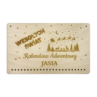 Kalendarze - KALENDARZ ADWENTOWY z grawerem dla dziecka BAZA 09 - miniaturka - grafika 1