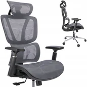 Fotele i krzesła biurowe - FOTEL biurowy ERGONOMICZNY obrotowy nowoczesny - miniaturka - grafika 1