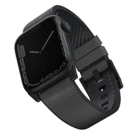 Akcesoria do smartwatchy - Pasek UNIQ Straden Leather Hybrid Strap na Apple Watch 1/2/3/4/5/6/7/8/SE/SE2/Ultra 42/44/45/49mm - szary - miniaturka - grafika 1