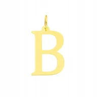 Wisiorki - Zawieszka Złota Literka "B" Pr. 585 - miniaturka - grafika 1