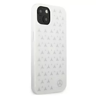 Mercedes MEHCP13SESPWH iPhone 13 mini 5,4" biały/white hardcase Silver Stars Pattern - Etui i futerały do telefonów - miniaturka - grafika 4