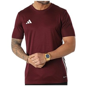 Adidas Koszulka Męska Sportowa Tabela 23 T-shirt Bordowa r. L