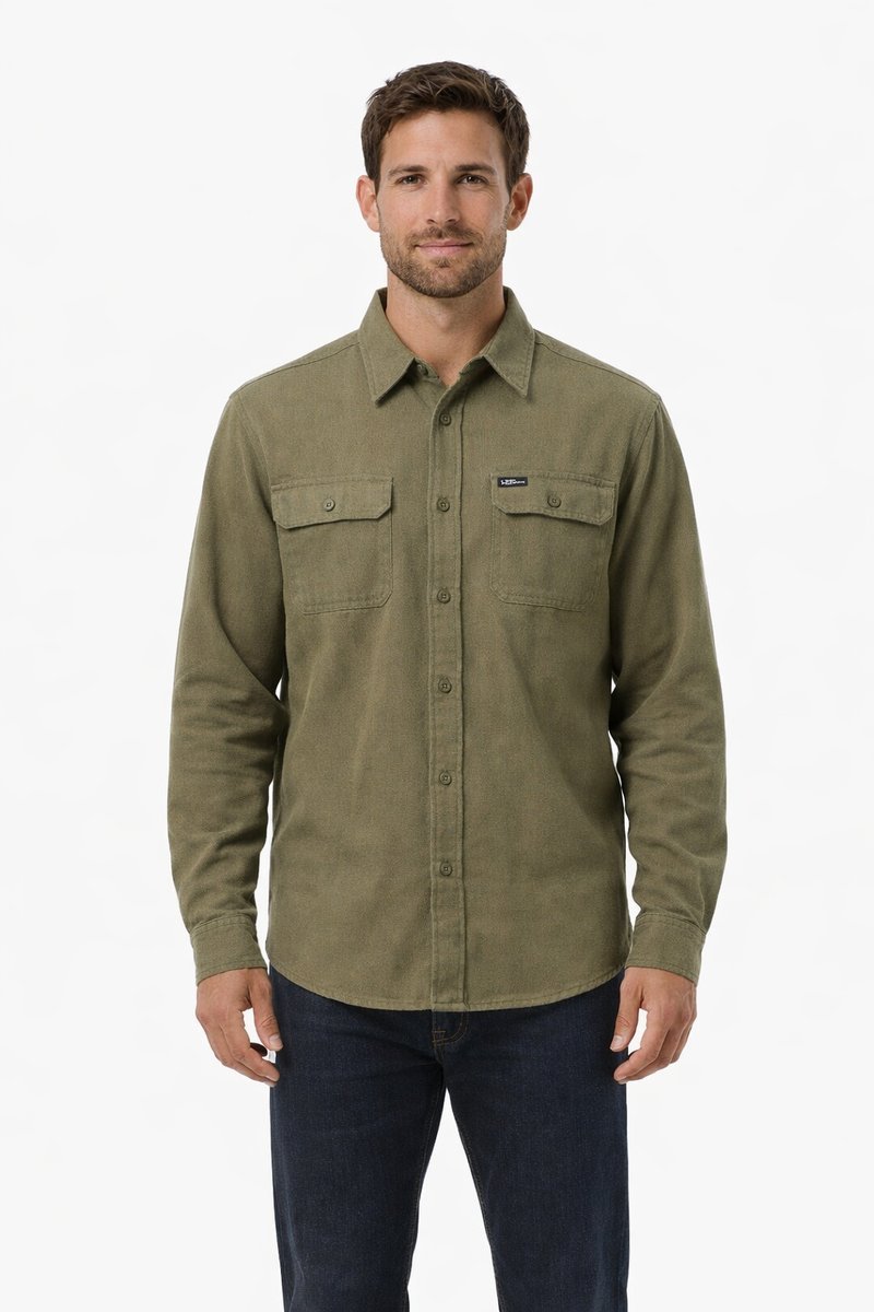 COLUMBIA KOSZULA MĘSKA REGULAR Z DŁUGIM RĘKAWEM KHAKI M 1I4A