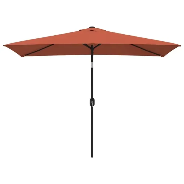 Elegancki Parasol Ogrodowy Terakota 300 x 200 x 252 cm, Średnica Słupka 3