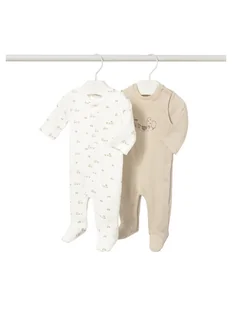 Mayoral Komplet 2 par śpiochów 2714 Beżowy - Śpiochy dla niemowląt - miniaturka - grafika 1