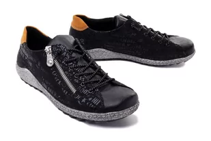 RIEKER L7560-00 black, półbuty damskie - Rieker - Półbuty damskie - miniaturka - grafika 1