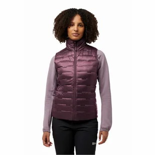 Damska kamizelka puchowa Jack Wolfskin PASSAMANI DOWN VEST W RDS amaranth - XS - Kamizelki damskie - miniaturka - grafika 1