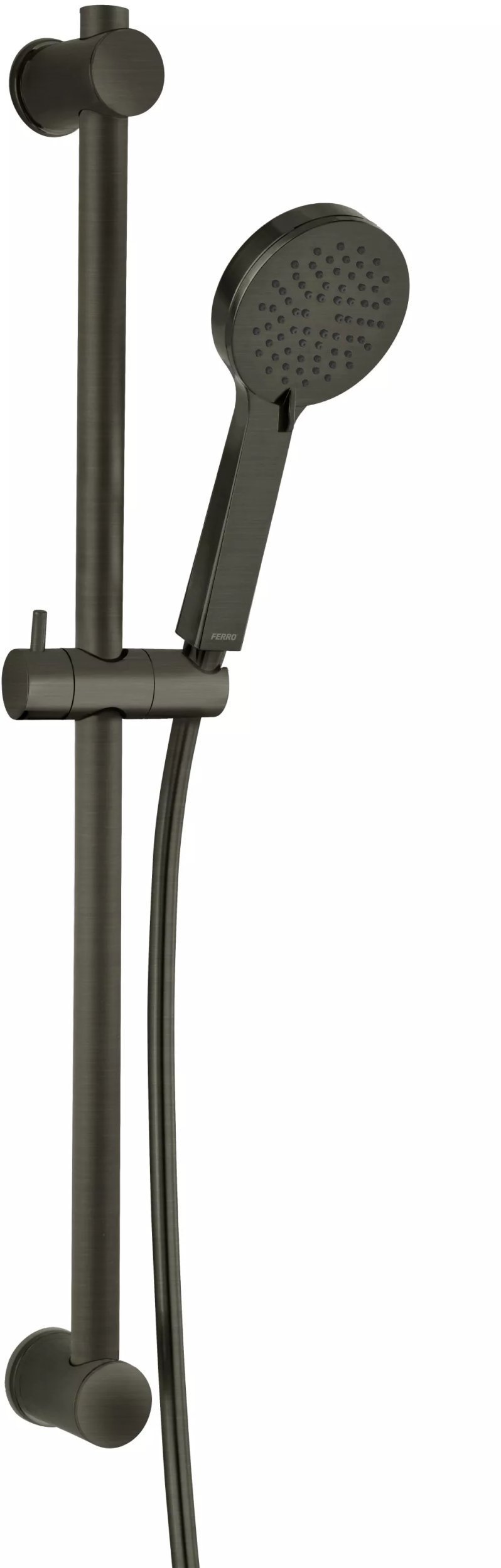 N365GM / FERRO / RILLO / ZESTAW NATRYSKOWY PRZESUWNY, 3-FUNKCYJNY, GUN METAL