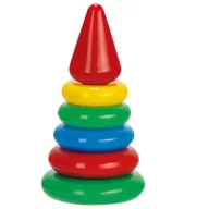 Zabawki interaktywne dla dzieci - DLA NAJMŁODSZYCH UKŁADANKA PIRAMIDA MAŁA - miniaturka - grafika 1