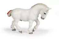 Figurki dla dzieci - Papo Figurka Koń Percheron biały 442844 - miniaturka - grafika 1
