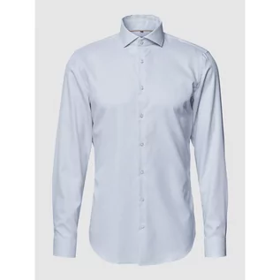 Koszule męskie - Koszula biznesowa o kroju slim fit w kropki - Jake*s - grafika 1