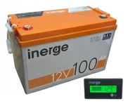 Ładowarki i akumulatory - Akumulator GEL 12V 100Ah INERGE + tester LCD - miniaturka - grafika 1