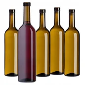 Domowy wyrób alkoholu - BUTELKI DO WINA 0,75L 750 ml BUTELKA SZKLANA NA WINO NALEWKI OLIWKA 10 szt - miniaturka - grafika 1