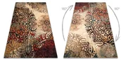 Dywany - Dywan wełniany POLONIA Boho rozeta czerwony wielokolorowy 200x300 cm - miniaturka - grafika 1