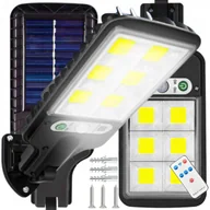 Lampy ogrodowe - MOCNA LAMPA SOLARNA LED Z CZUJNIKIEM RUCHU I ZMIERZCHU OGRODOWA ULICZNA - miniaturka - grafika 1