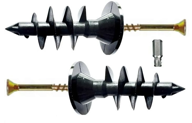 Kołek Ślimak Dybel Do Styropianu 50 Mm Ślimaki Kołki Wkręty 50 Szt + Bit