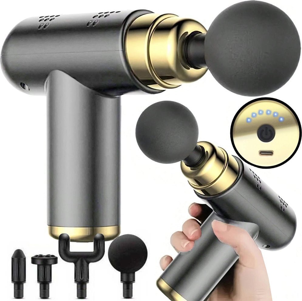 Verk Mini pistolet do masażu ciała mocny masażer massage gun przenośny Mini pistolet do masa?u cia?a mi??ni mocny masa?er massage gun przeno?ny