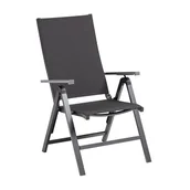 Fotele i krzesła ogrodowe - Kettler Krzesło ogrodowe Rasmus Grafitowo-antracytowy - miniaturka - grafika 1