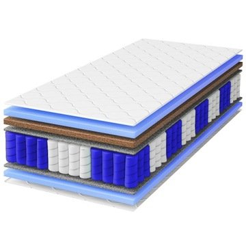 Materac kieszeniowy 180x200 Prestige Kokos 26cm sprężynowy twardy H4/H5