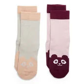 Chusty do noszenia dzieci - Nuuroo - 2 Pary Skarpetek Z Bawełny Organicznej Freja Animals Roz. 25-28 Cm - miniaturka - grafika 1