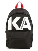 Plecaki - Karl Lagerfeld Kids Plecak w kolorze czarnym - 27 x 39 x 15 cm - miniaturka - grafika 1