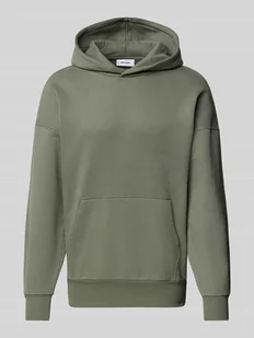 Bluza z kapturem i lekko obniżonymi ramionami model ‘DAN LIFE’ - Koszulki męskie - miniaturka - grafika 1
