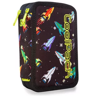 CoolPack Potrójny piórnik z wyposażeniem Jumper 3 ROCKETS A67207 - Piórniki - miniaturka - grafika 1
