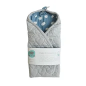 Rożki i beciki - Pink No More Otulacz do fotelika Silver & Dark Clouds - miniaturka - grafika 1