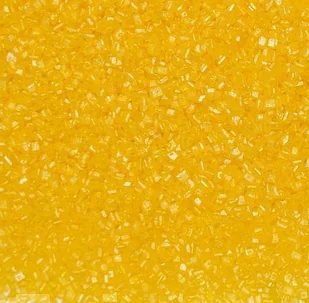 KRYSZTAŁKI CUKROWE POSYPKA CUKROWA - żółte - 50g - Dodatki do ciast w proszku - miniaturka - grafika 1