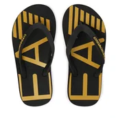 Klapki i japonki męskie - Japonki EA7 Emporio Armani 7X000659 AF22188 MC139 Czarny - miniaturka - grafika 1