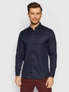 Selected Homme Koszula New Mark 16058640 Granatowy Slim Fit - Koszule męskie - miniaturka - grafika 1