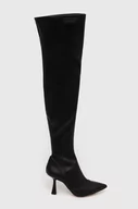 Kozaki damskie - MICHAEL Michael Kors kozaki Clara damskie kolor czarny na szpilce 40F3CLMB5L - miniaturka - grafika 1
