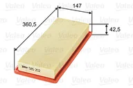 Filtry powietrza - Filtr powietrza VALEO 585252 C36002 - miniaturka - grafika 1