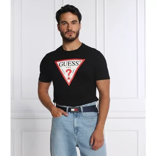 GUESS T-shirt TRI LOGO | Regular Fit - Koszulki męskie - miniaturka - grafika 1