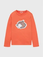 Bluzki damskie - Tom Tailor Bluzka 1033835 Pomarańczowy Regular Fit - miniaturka - grafika 1
