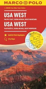 Euro Pilot praca zbiorowa Zachodnie USA. Mapa samochodowa w skali 1:2000000 - Atlasy i mapy - miniaturka - grafika 2